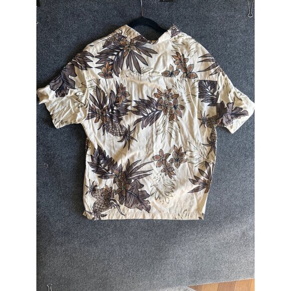Vintage Havana Jacks Cafe Hawaiian Shirt Floral Pineapple Print 100% Cotton Mens - Picture 9 of 10
